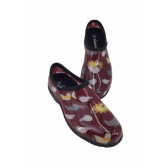 Sloggers chicken hen print waterproof garden rain shoes women size 11 - Picture 6 of 11